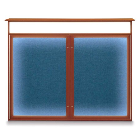 United Visual Products Open Faced Traditional Corkboard, 72x36" UV645A-WHITE-SURF